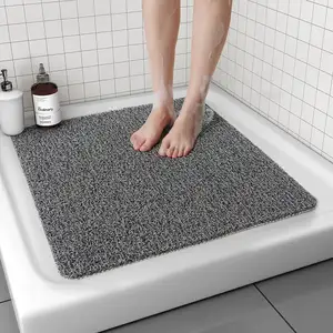 Tappetino doccia antiscivolo comodo per superficie testurizzata asciugatura rapida facile pulizia in pvc loofah tappetino per vasca da bagno bagnato tappetino antiscivolo