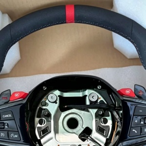 Volante Deportivo de Cuero con Luces LED Compatible con <span class=keywords><strong>BMW</strong></span> M3 M1 M2 M5 M6 X3 X4 X5 X6 X7 <span class=keywords><strong>X8</strong></span> G01 G12 G20 G30 G80 G82 330i M340i - Product Image 5