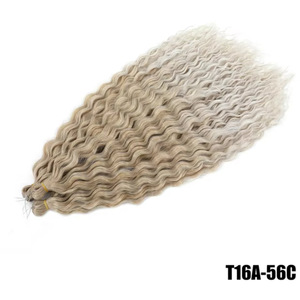 Synthetic Hair Extension Dyed Long Curly High Temperature Fiber Machine Double Weft <b>Braids</b> Latin American Curls - Product Image 5