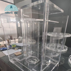 บริการผลิตอะคริลิกแบบ CNC รูปทรงฟลานจ์ TOMATO ด้วยวัสดุ PMMA พร้อมการกลึงเกลียวภายใน และกระบวนการผลิตท่ออะคริลิกตามสั่ง - Product Image 3
