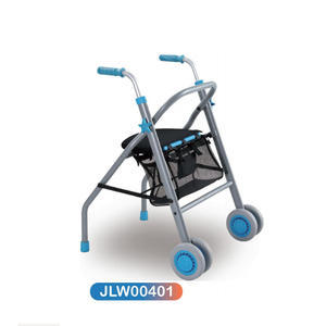 Jianlian Rollator in alluminio leggero pieghevole assistente Walker <span class=keywords><strong>con</strong></span> <span class=keywords><strong>deambulatore</strong></span> Rollator <span class=keywords><strong>freno</strong></span> <span class=keywords><strong>a</strong></span> <span class=keywords><strong>mano</strong></span> - Product Image 6
