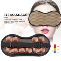 Vente en gros bon marché masseur pour les yeux portable bureau à domicile voyage compresse chaude et froide masque pour les yeux en jade naturel avec sangle réglable