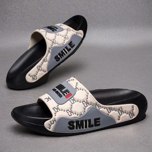 Sandales et Claquettes Noires <span class=keywords><strong>en</strong></span> PVC <span class=keywords><strong>pour</strong></span> Hommes – Tendance Sport Décontracté, Chaussures de Plage d'Extérieur Respirantes et Antidérapantes à Semelle Épaisse - Product Image 2