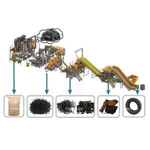 Ligne de production d'équipement de concassage de pneus-Ligne de production de concassage et de granulation du caoutchouc recyclé - Product Image 2