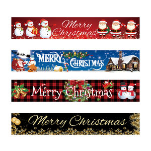 Camino de Mesa Navideño de Doble Capa con Diseño de Muñeco de Nieve, Mantel Decorativo para el Hogar, Tela de Lino y Poliéster para Suministros de Fiesta - Product Image 6