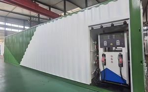 Station de ravitaillement en carburant portable antidéflagrante montée sur patins avec pompe, matériau Q235B, marque HENGQIANG - Product Image 2