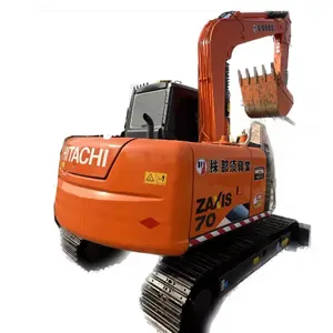 Usato hitachi zx70 cingolato escavatore macchina giapponese marca 7 Ton mini escavatore scavatrice