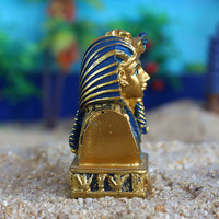Statue de pharaon roi mort, peinte à la main en résine, art antique, momie de l'Égypte ancienne, figurine de décoration d'intérieur, modèle miniature
