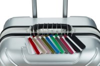 Étiquettes de bagage de voyage en acier inoxydable de haute qualité, faites à la main, souples, personnalisables, à la mode, prix entrepôt JIANJI