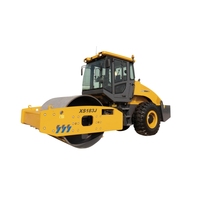 Rouleau compresseur XS183J Essieu avant et essieu arrière 9000 kg Rouleau compresseur vibratoire à tambour unique