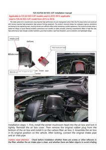 10-18 Hochwertige, leichtere, echte, trockene Carbon-Autoteile für BMW F25 X3 N55 3.0T/ F26 X4 N55 3.0T Motor lufteinlass rohr - Product Image 4