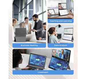 Лучшая цена! Портативный 15,6-дюймовый IPS-экран-расширитель для ноутбуков, 1080p FHD, тройной дисплей для ноутбуков - Product Image 5