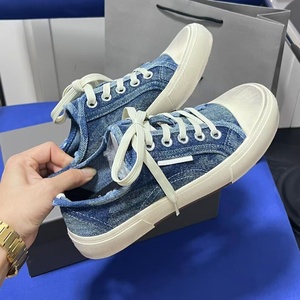 Popular Luxurious Design Shoes Fashionable Trend Walking <b>Canvas</b> Shoes Man And Woman Classic Vintage Breathable Blue Scuffed Shoe - Product Image 1