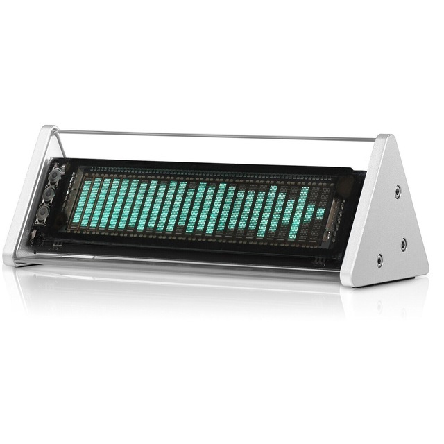 VFD screen clock + music spectrometer + BT 5.0 receiver + 2-channel audio switcher
