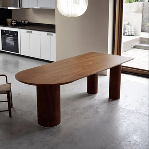 Table à manger en bois massif moderne et simple avec chaise pour restaurant à utiliser pour les petits appartements - Product Image 5