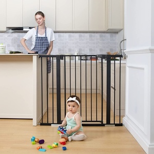 2025 ekstra geniş oto yakın Metal bebek kapısı için önleri ve merdiven güvenlik bariyeri çocuklar ve evcil ev açık kullanım için çocuklar köpek kapıları - Product Image 2