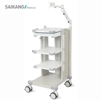 Chariot informatique médical SKR-J21 pour équipement médical, chariot d'hôpital avec tiroirs, certifié EN60601/CE/ISO, garantie de 2 ans