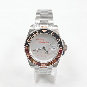 Trendy 40MM <b>Watch</b> <b>Case</b> Fit NH35 Automatic Movement Sapphire Glass Waterproof Business Casual Men <b>Watch</b> - Product Image 6