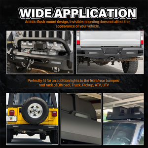 Feux de travail auxiliaires à faisceau large et diffuse, 6000K blanc, 60W, puissants, à montage encastré, pour voitures, marche arrière, secours - Product Image 3