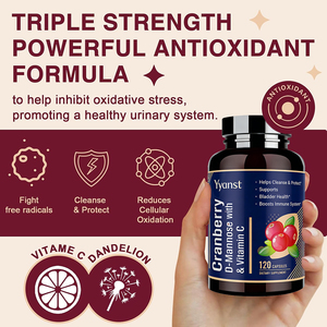Capsules de haute qualité à marque privée D-MANNOSE & CANNEBRE & vitamine C pour soutenir la santé intestinale et digestive et améliorer l'immunité - Product Image 4