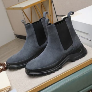 Botas Chelsea de Cuero Personalizadas de Alta Gama para Hombre, Botas Cortas de Piel Vacuna Transpirables y Antideslizantes, Zapatos Clásicos de Lujo para Hombre - Product Image 5