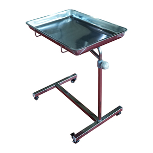 YFQ022 paslanmaz çelik cerrahi <span class=keywords><strong>Mayo</strong></span> masa enstrüman arabası tıbbi taşıma arabası ISO sertifikalı 4 tekerlek - Product Image 3
