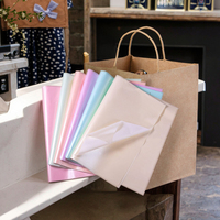 Papier d'emballage cadeau de luxe écologique 17 g/m² imperméable avec logo personnalisable pour l'emballage de vêtements et de chaussures en gros