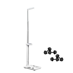 Venta Directa de Fábrica, Báscula de <span class=keywords><strong>Peso</strong></span> y Altura LCD con Capacidad de 200 kg, Color Blanco, con Soporte OEM/ODM para Gimnasio - Product Image 1