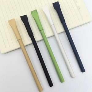 Custom Recyclable Kraft Paper Pen Gift Ballpen Extremely <b>Cheap</b> Eco <b>Cardboard</b> Pen for Promotion - Product Image 2