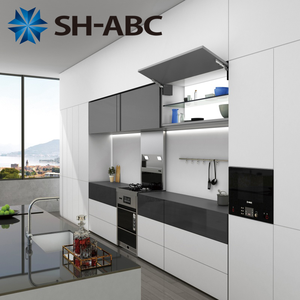 Fittings Folding Furniture Stay <strong>Hinge</strong> Lid <strong>Flap</strong> Systems Free Stop for Support Kitchen Cabinet Door Top-Stay Lift up Soft-Closing - Product Image 3