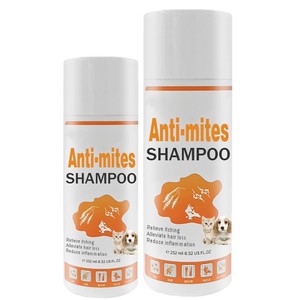 Shampoo <span class=keywords><strong>anti</strong></span>-acariens pour animaux de compagnie Pevet 252mL, contre les acariens Demodex et Sarcoptes, soulage les démangeaisons et la perte de poils, réduit l'inflammation pour chiens et chats - Product Image 1