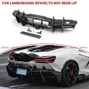 ลิ้นดิฟฟิวเซอร์หลังคาร์บอนไฟเบอร์แบบแห้งสำหรับ Lamborghini Revuelto รุ่น MSY สไตล์กันชนหลัง อะไหล่ตกแต่งรถยนต์ - Product Image 4