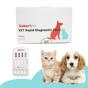 Saber Vet 4-Wege-Testkit CHW Ag EHR BG ANA Ab Canine Ana plasma Herzwurm Ehrlichia Babesia Gibsoni <span class=keywords><strong>Test</strong></span> - Product Image 1