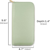 Pochette de voyage élégante et simple en PU avec fermeture éclair pour bijoux, organiseur portable pour boucles d'oreilles, bagues et colliers