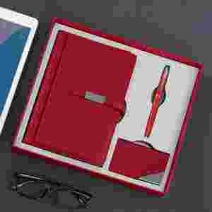 Custom A5 <b>Notebook</b> Gift Set PU Leather Journal <b>Notebook</b> Diary Office <b>Notebook</b> with Pen Card Holder 3 in 1 Business Gift Set - Product Image 5