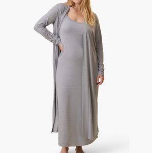 Nueva Llegada, Camisón, Conjunto de Batas Largas, Ropa de Dormir para Mujer, Color Personalizado, Camisones Femeninos, Ropa Casual para Mujer, Ropa de Estar en Casa - Product Image 1