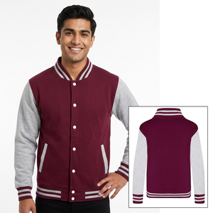 Custom Printed <b>Men's</b> <b>Long</b> Sleeve Baseball <b>Jacket</b> Top Selling 100% Cotton Varsity Letterman CollegeBaseballjacket <b>for</b> <b>men</b> - Product Image 1