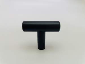 Kenop T-Bar Baja Hitam Matte untuk Furnitur Tahan Lama Ramah Lingkungan Dapat Disesuaikan Dapur Villa Ruang Tamu Ruang Makan Dekorasi Modern - Product Image 1