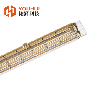 Lámpara halógena reflectora de oro de onda corta de 2000W, lámpara de pintura infrarroja para preformas de mascotas - Product Image 3