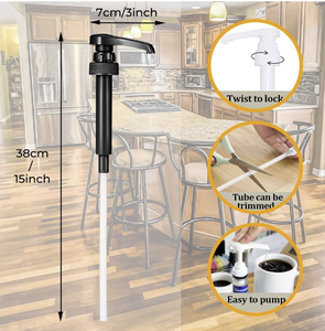 Bomba dispensadora de sirope de café, para botella de 750ml/25,4 oz, funciona con Torani, dasinci, Jordan, 750ml - Product Image 3