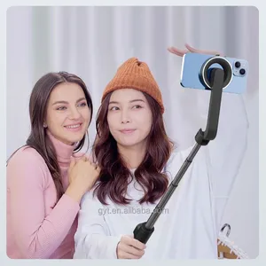 Magsaf özel selfie sopa bluetooth kontrollü manyetik silikon klip sabit tripod canlı yayın cep telefon tutucu