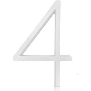Số Nhà Trắng cao <span class=keywords><strong>5</strong></span> inch cho Số địa chỉ cửa bên ngoài với giá treo nổi - Product Image 2