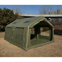 Tente gonflable de luxe pour l'extérieur, très vendue, 12 places, 8-10 personnes, camping, imperméable, portable, quatre saisons, Oxford, montage rapide automatique