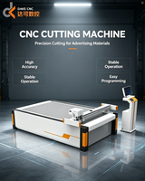 Machine de découpe CNC informatisée Dake pour carton, mousse, papier ondulé, avec outil de découpe oscillant 11 kW, garantie 1 an