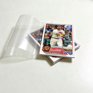 Clear PP Trading <b>Card</b> <b>Sleeves</b> 4 Inch No Closure For Collectibles Minimalist Design Heat Transfer Printing - Product Image 2