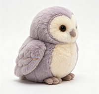 Usine de fabrication de jouets en peluche personnalisés OEM ODM |   Peluche hibou douce et rembourrée, personnalisable avec logo, pour cadeau enfant