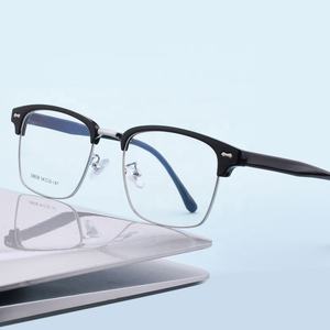 إطار أسيتات عتيق رائج جديد + مشهد معدني مع دعم للأنف للنساء - Product Image 1