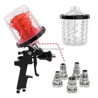 Tasse d'aérographe détachable à alimentation par gravité pour peinture automobile Tasse de pulvérisation de peinture pour système de peinture de carrosserie