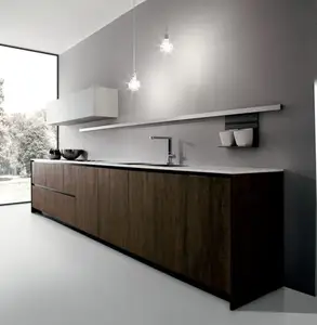 Sangat terang pernis kabinet dinding dapur modern kabinet wastafel dapur