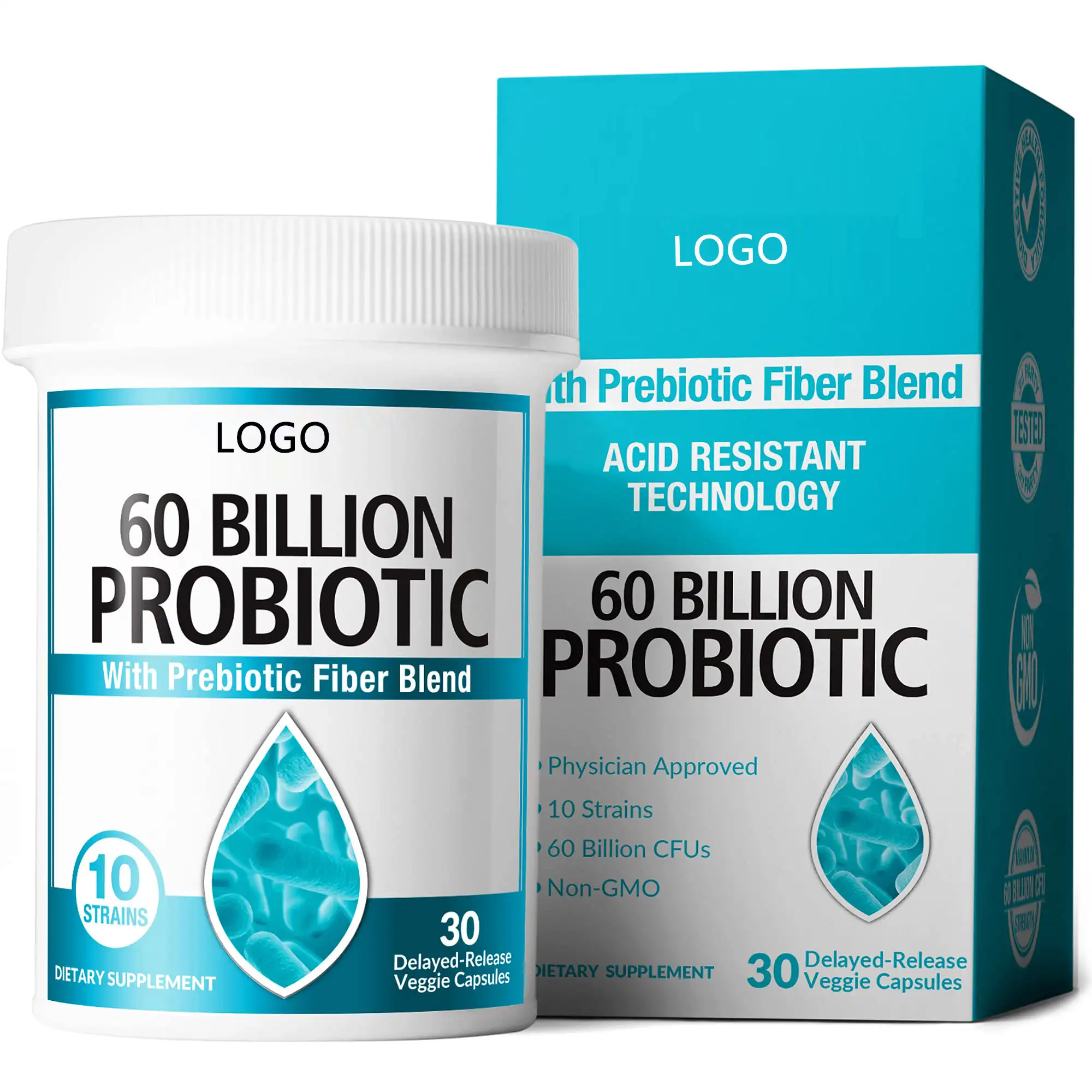 Probiotica Capsules 60 Miljard Cfu Biologische Prebiotische Acidophilus Probiotische Supplement Voor Volwassenen